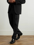 SAINT LAURENT - Vadim Glossed-Leather Derby Shoes - Black