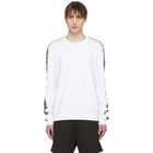 Hugo White Doby Sweatshirt