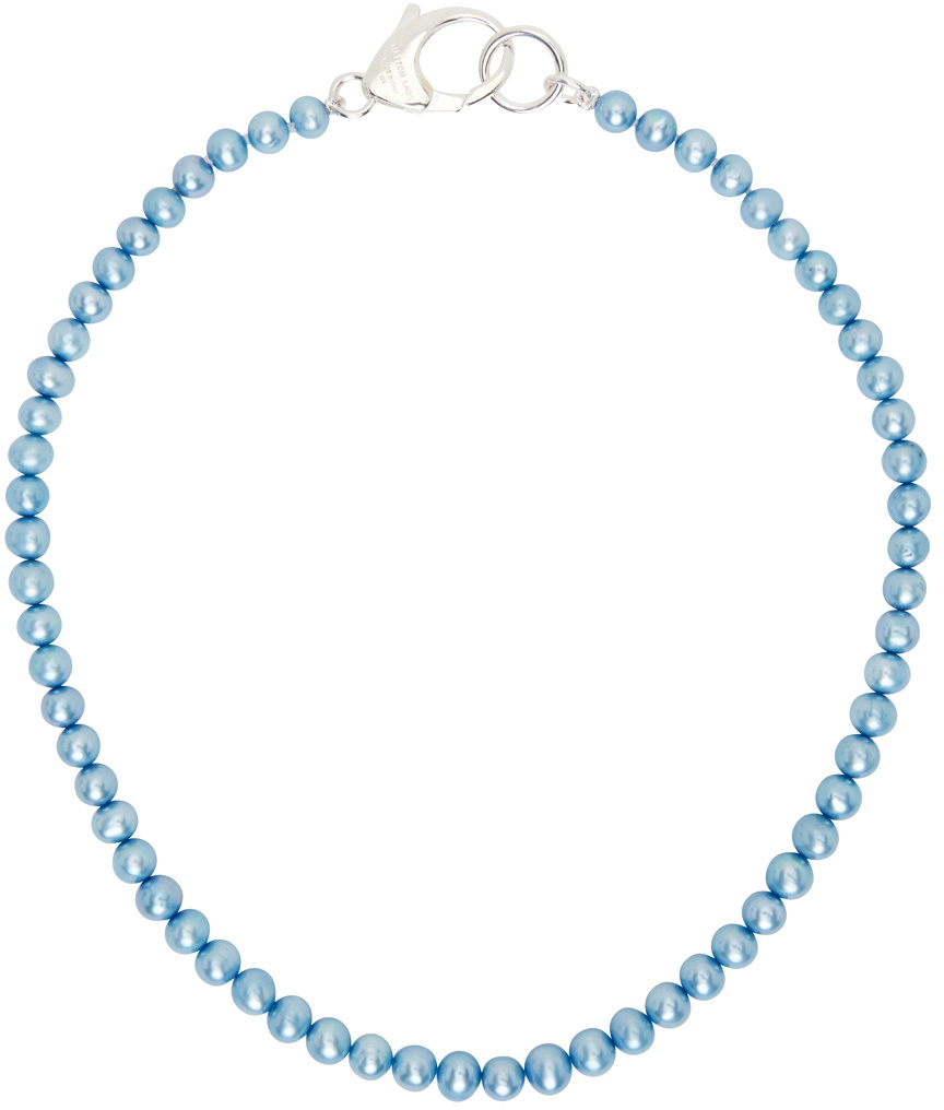 Hatton Labs Blue Pearl Chain Necklace