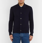 AMI - Merino Wool Cardigan - Men - Navy