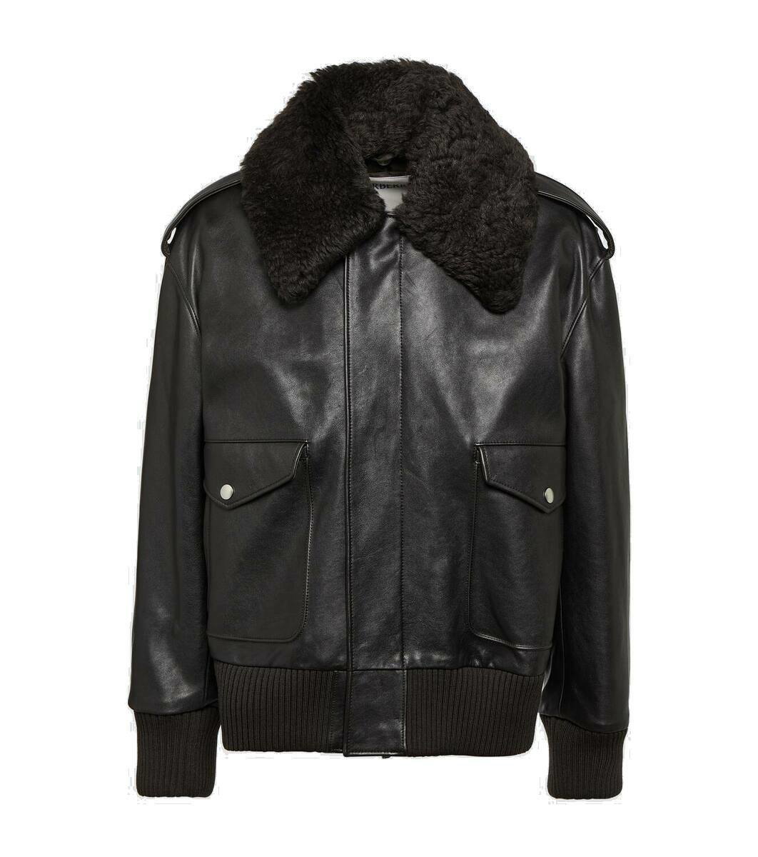 Burberry Shearling leather jacket Burberry