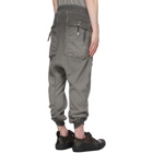 Boris Bidjan Saberi Grey Resin-Dyed Long John Lounge Pants