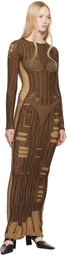 Diesel Brown M-Calimera Maxi Dress