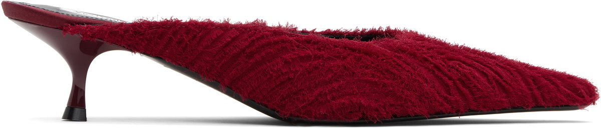 Victoria Beckham Red Sloan Mules