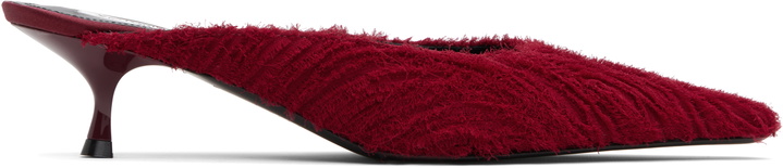 Photo: Victoria Beckham Red Sloan Mules