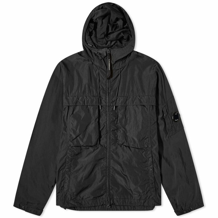Photo: C.P. Company Men's Chrome-R Hooded Jacket in Black