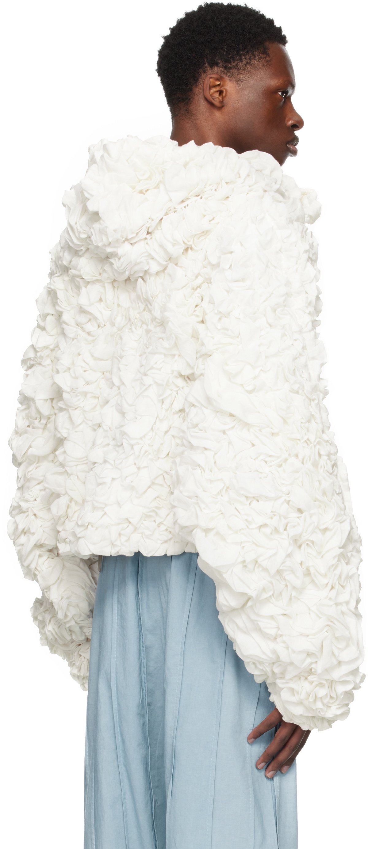 Tondolo White Morel Scrunched Jacket