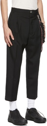 Song for the Mute Black Pleated Tapered Trousers