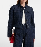 Jacquemus Ovalo de-Nîmes embroidered denim jacket