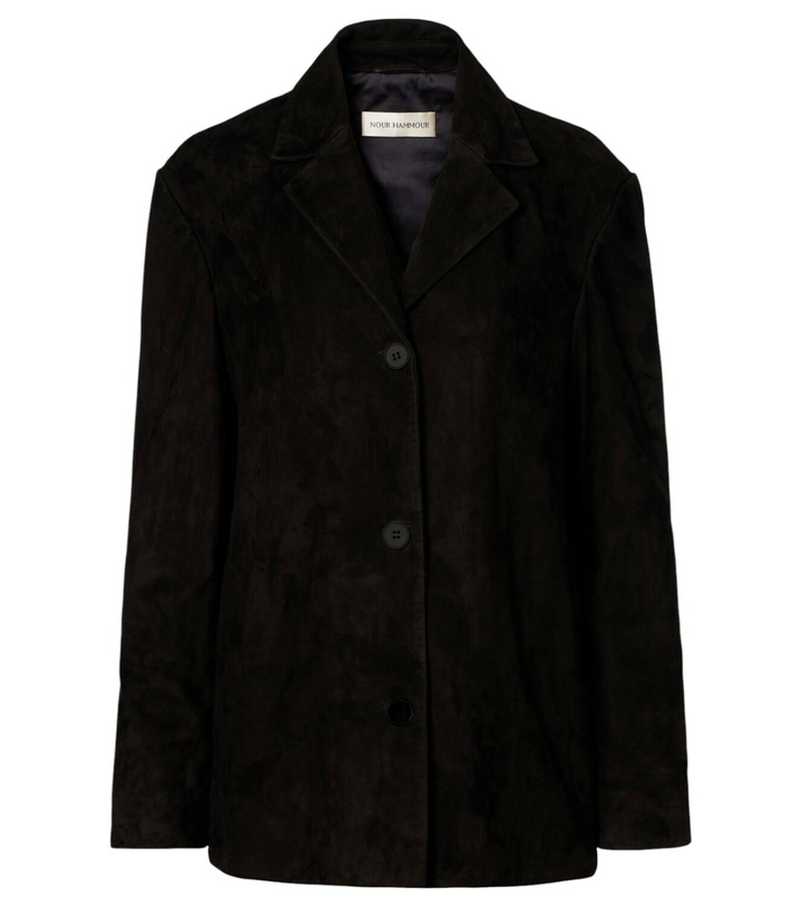 Photo: Nour Hammour Opus suede blazer