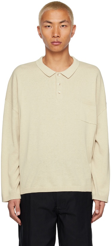 Photo: COMMAS Beige Relaxed Polo