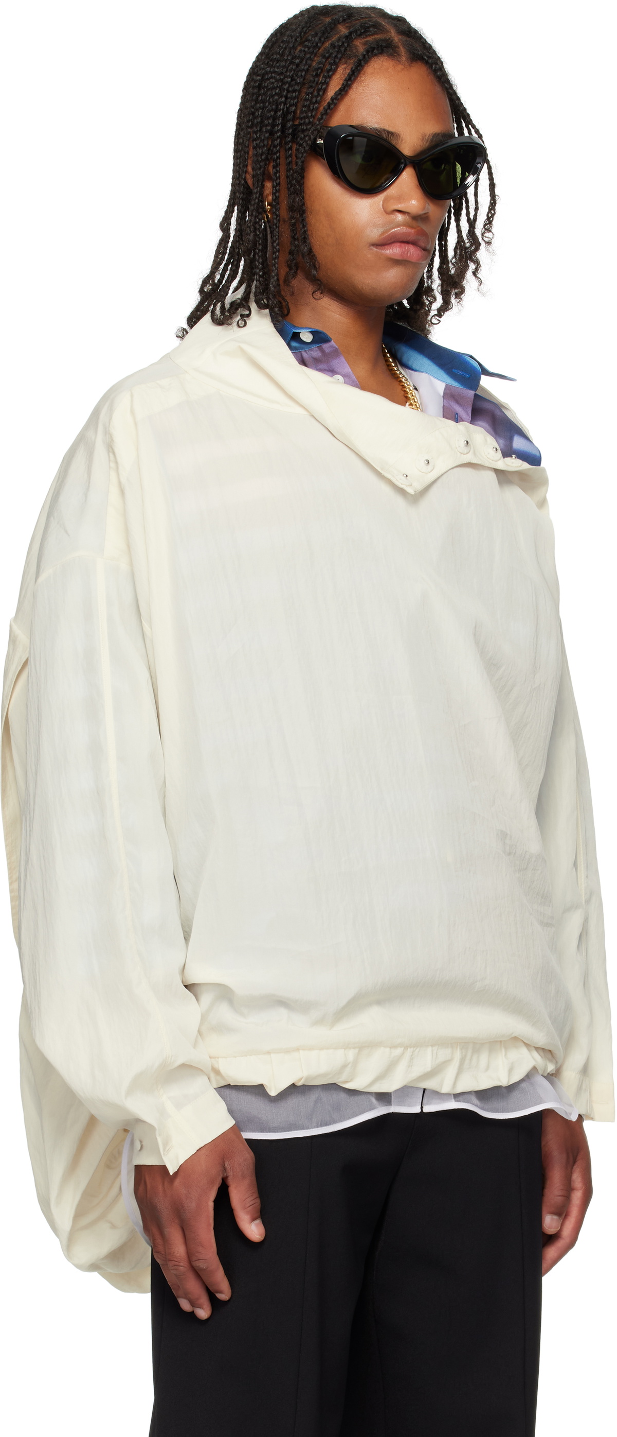 Jean Paul Gaultier Off-White Wide Hoodie