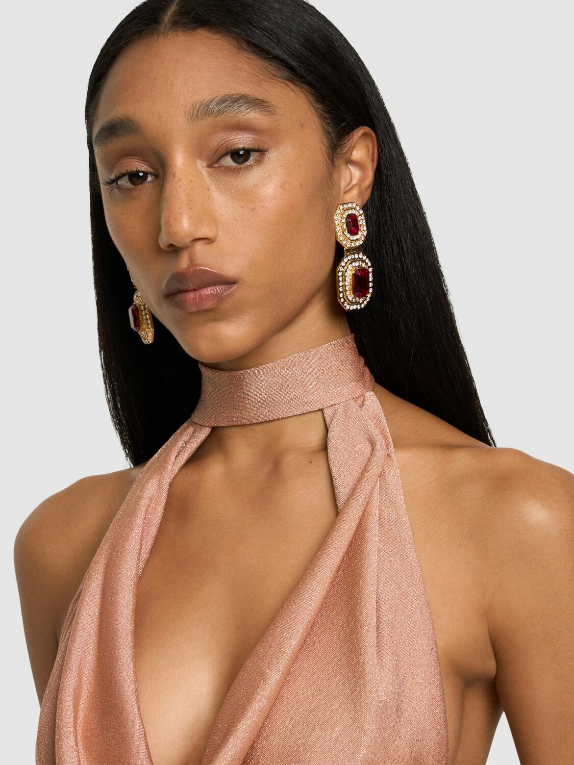 Boucles D'oreilles à Clipser étoiles Alessandra RICH - Cristal Argenté - Neuf Sans Emballage