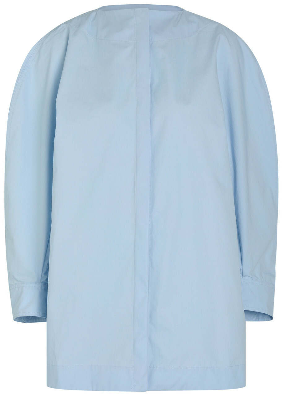 Jacquemus La Chemise Pittore Cotton-poplin Blouse Light Blue
