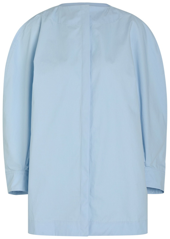 Photo: Jacquemus La Chemise Pittore Cotton-poplin Blouse Light Blue
