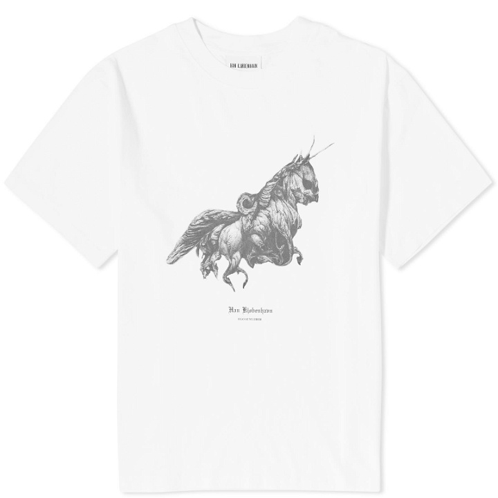 Photo: Han Kjobenhavn Men's Unicorn Boxy T-Shirt in White