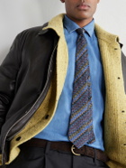 Missoni - 7cm Crochet-Knit Silk Tie - Blue