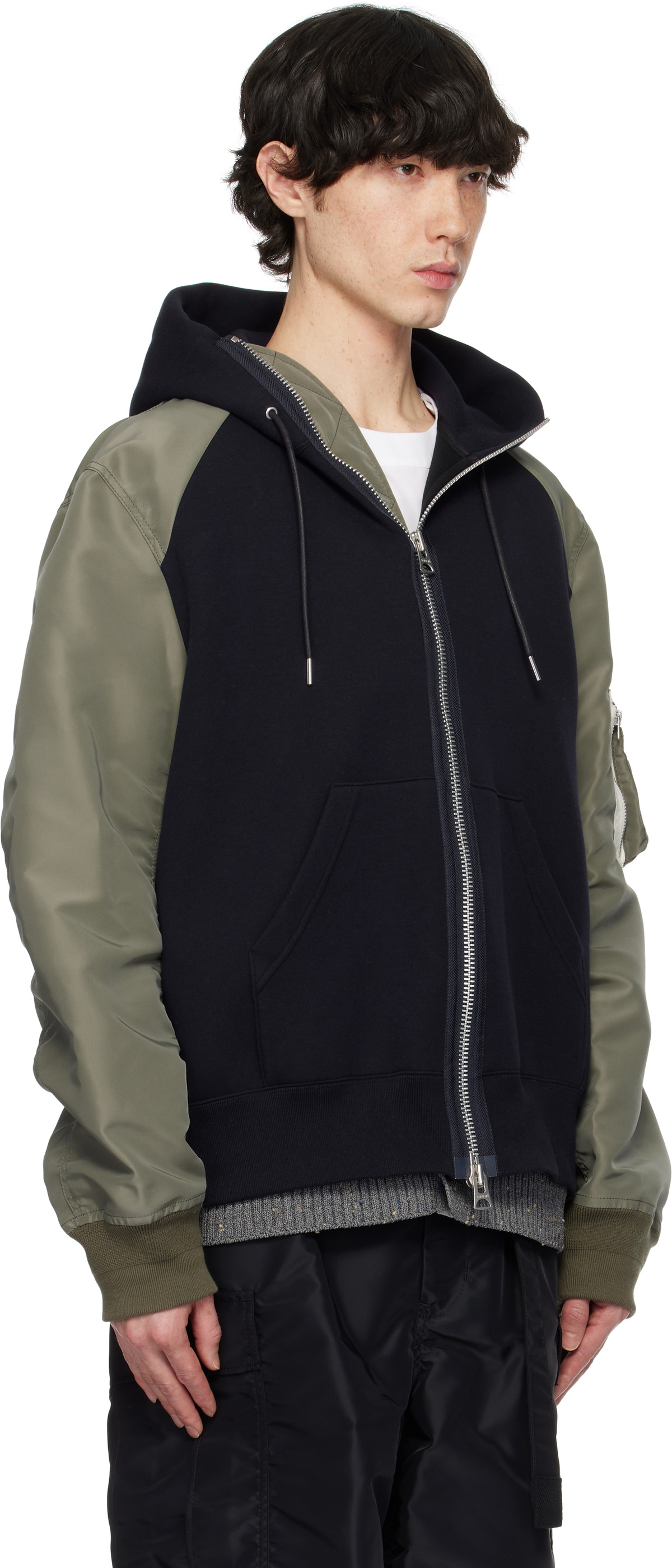 sacai Sponge Sweat x Grosgrain Hoodie | ヤマダウェブコム