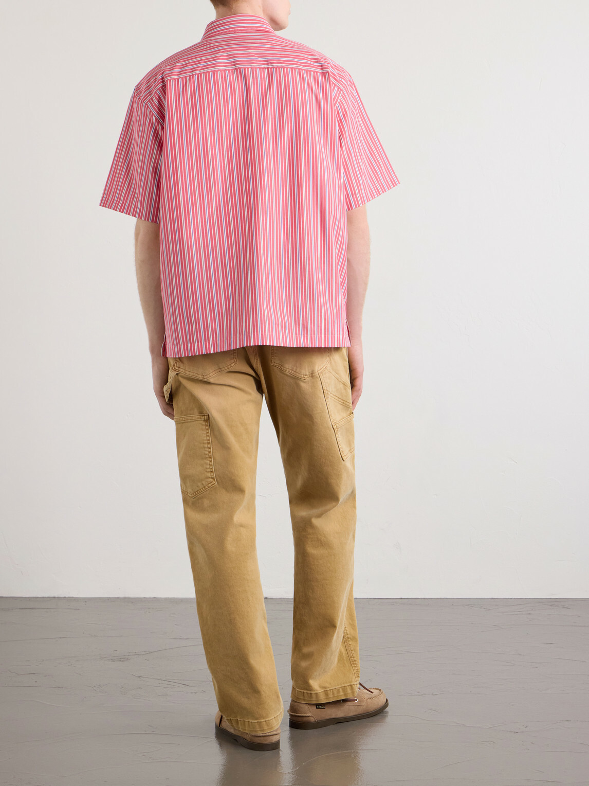 Aimé Leon Dore - Striped Cotton-Poplin Shirt - Red