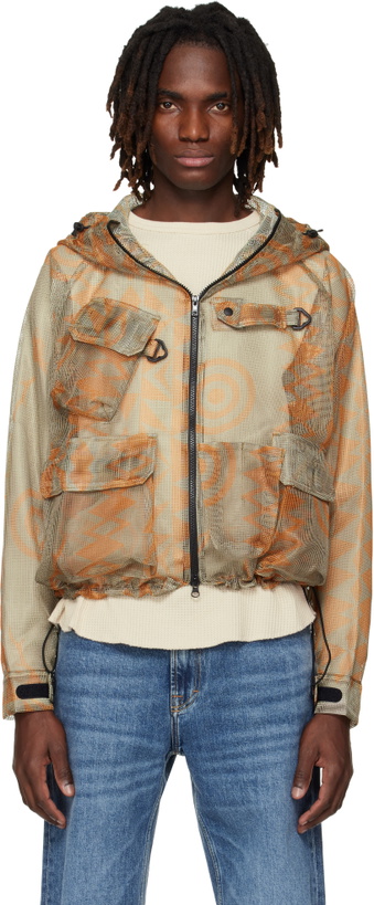 Photo: South2 West8 Orange & Beige Bush Trek Jacket