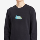 Paul Smith Men's PS Label Print Sweatshirt in Blue