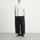 Bram's Fruit Men's Shortsleeve Varsity Shirt in White