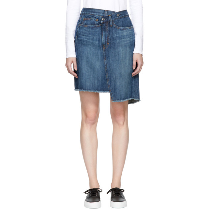 Earnest Sewn Blue Denim Tammy Miniskirt