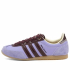 Adidas Men's x Wales Bonner Japan Sneaker in Cream White/Light Purple/Night Red