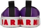Marni Purple PAW Quilted Slip-On Low Sneakers