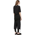 Boris Bidjan Saberi Black Object-Dyed Mens Fit T-Shirt
