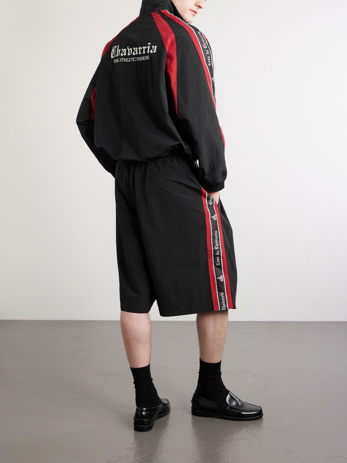 Willy Chavarria - Casa De Chavarria Logo-Detailed Shell Jacket - Black