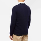 Comme des Garçons SHIRT Men's Nylon Layer Cardigan in Navy