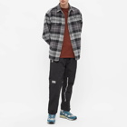 Men's AAPE Checked Flannel Shirt in Grey