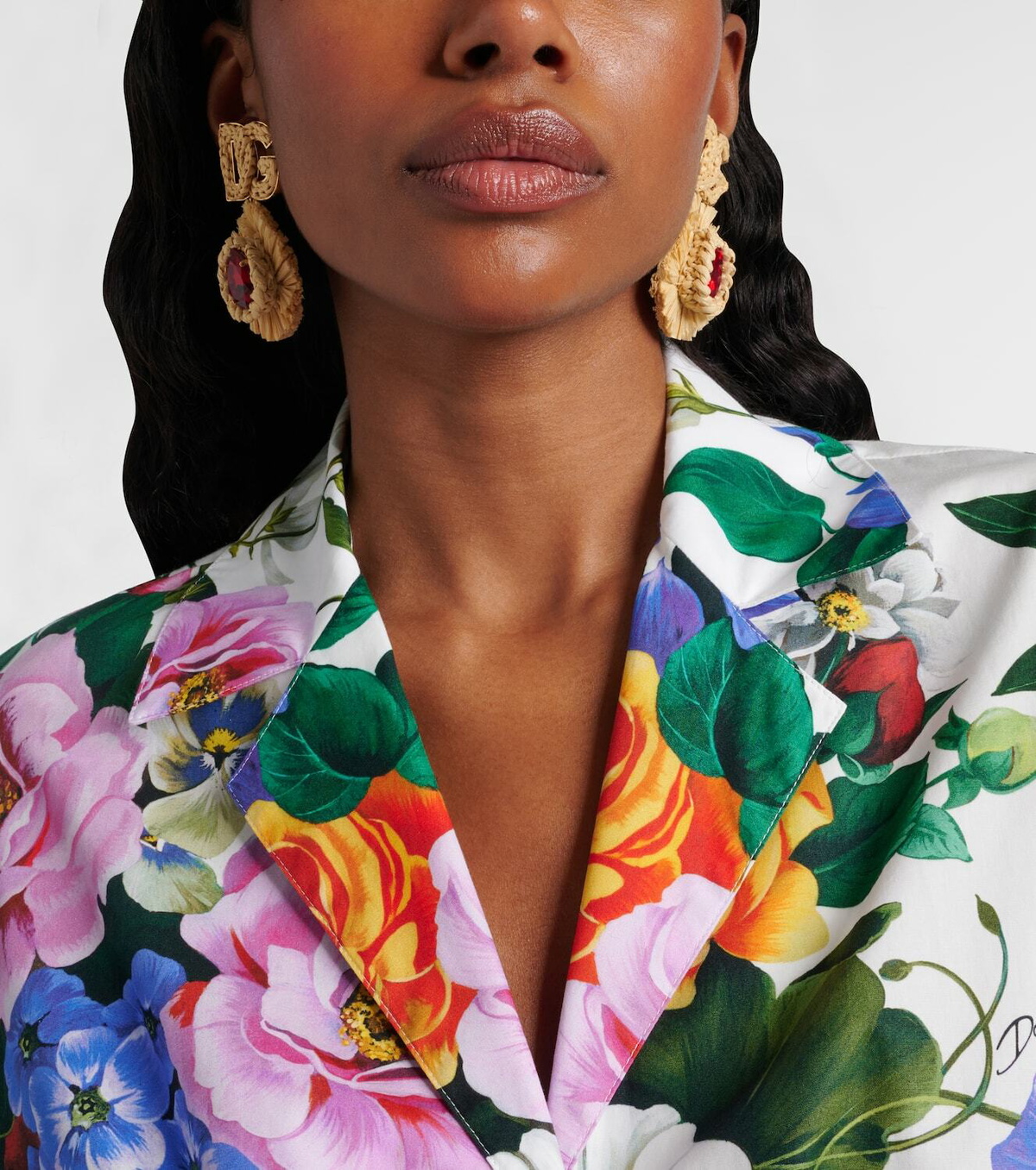 Dolce&Gabbana DG crystal-embellished clip-on earrings