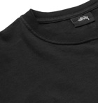 Stüssy - Bloom Printed Cotton-Jersey T-Shirt - Black