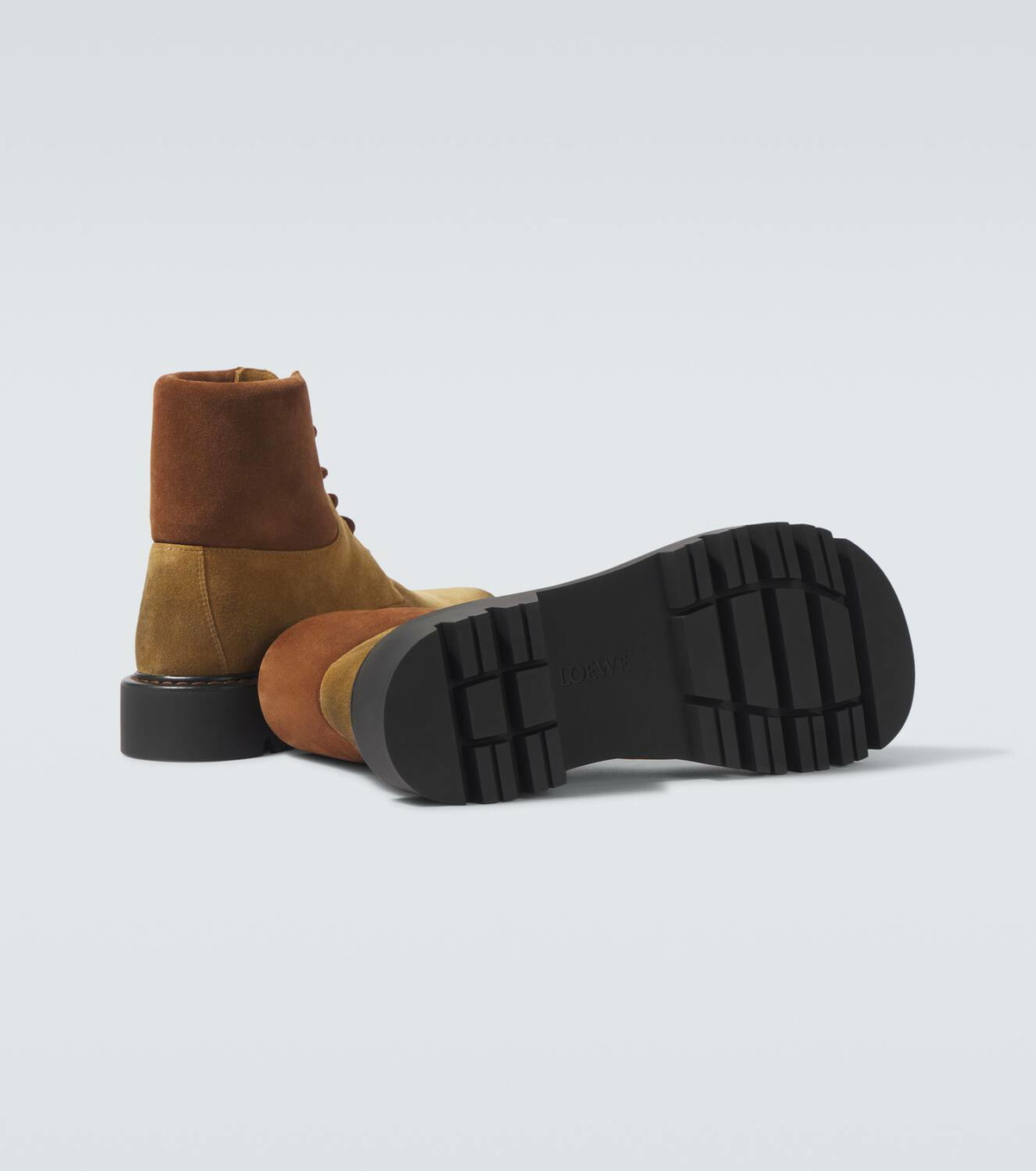 Loewe Sierra suede combat boots Loewe