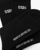 032c REMOVE BEFORE SEX CREW SOCKS Black Men