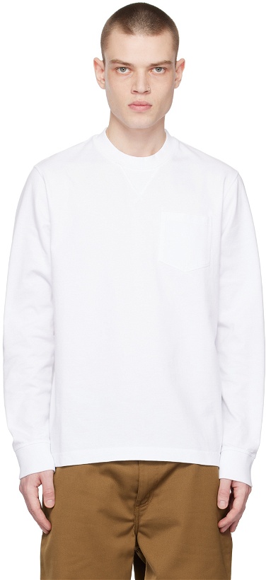 Photo: Barbour White Sheppey Long Sleeve T-Shirt