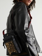 Christian Louboutin - Loubideal Studded Full-Grain Leather Messenger Bag