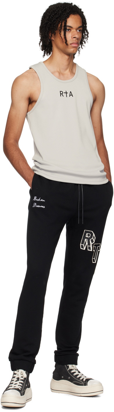 RTA Black Owen Sweatpants