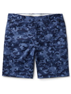 G/FORE - Icon Slim-Fit Printed Twill Shorts - Blue