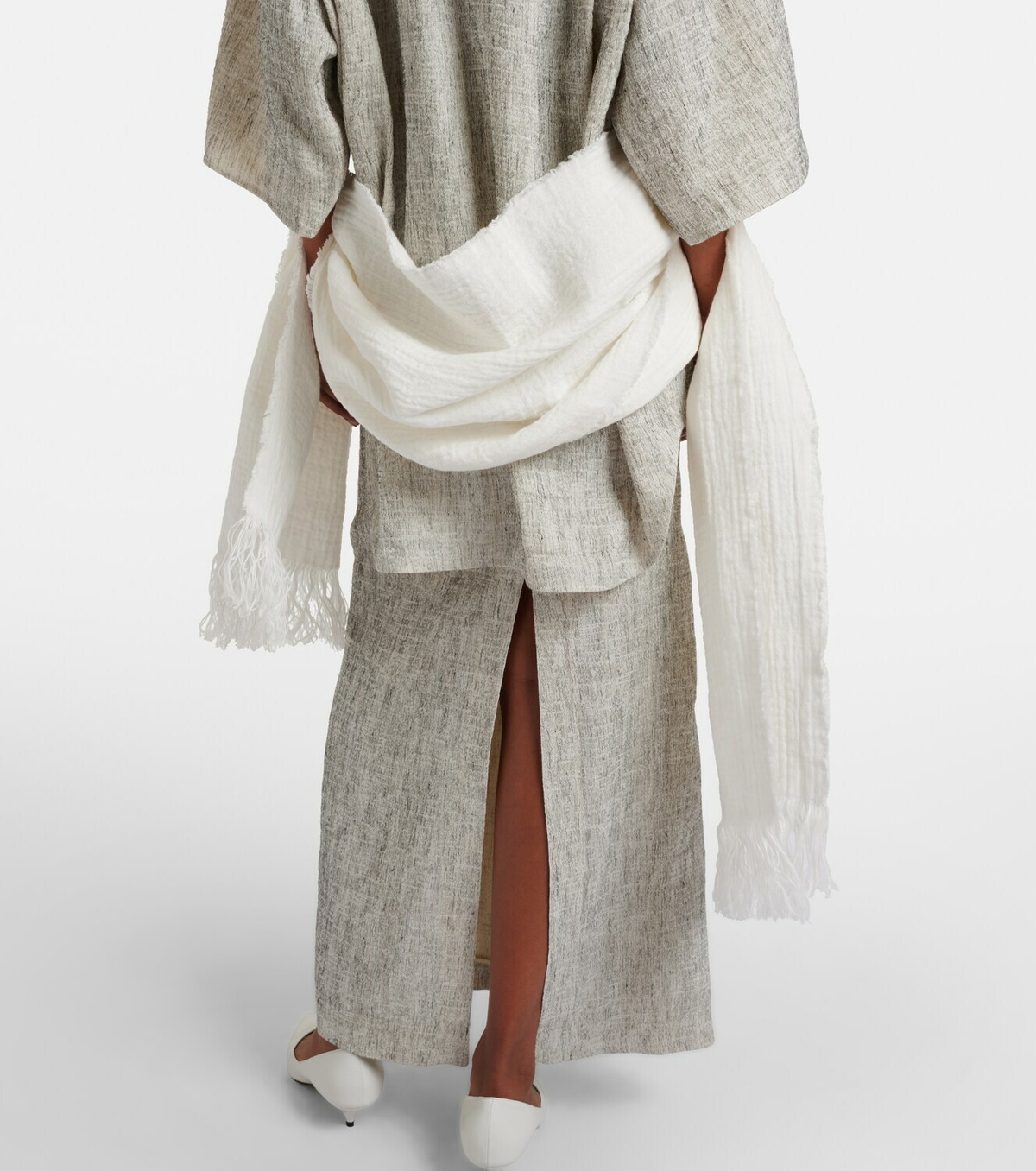 The Row Kastel linen scarf