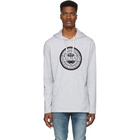 Balmain Grey Coin Logo Hoodie