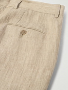 Dolce&Gabbana - Straight-Leg Linen Suit Trousers - Neutrals