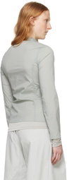 AMOMENTO Green Zip Reversible Jacket