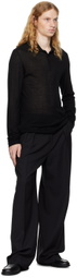 Filippa K Black Jersey Polo