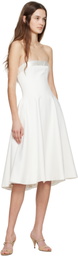 Mirror Palais White Strapless Opera Lady Midi Dress