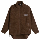 Napapijri Men's x Martine Rose Logo Fleece Jacket in Shaved Choc Wt1