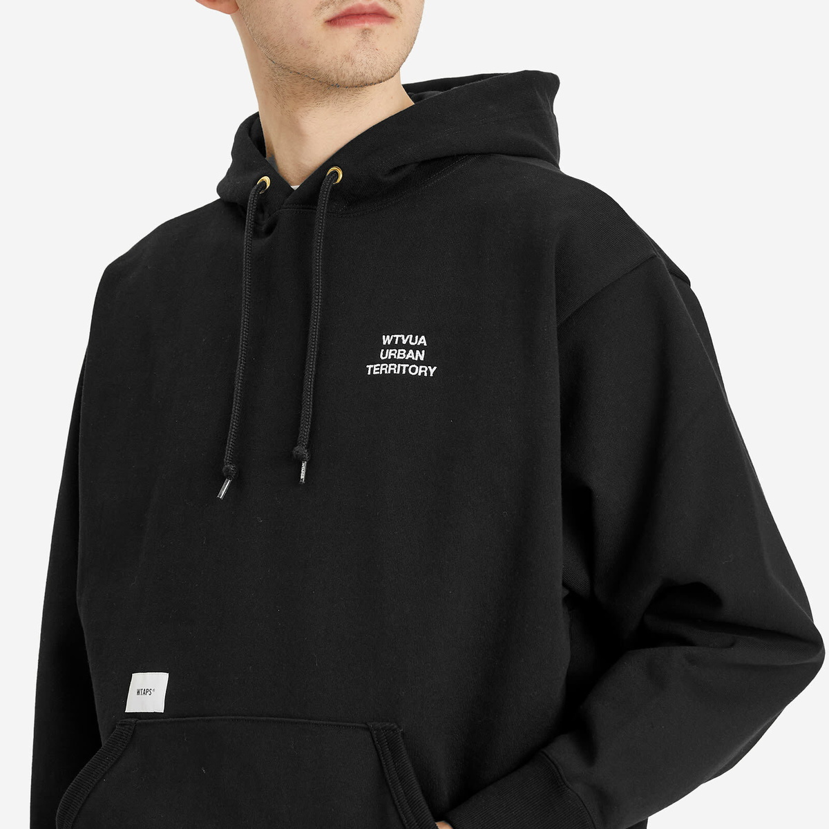 WTAPS Men's Wut Embroidered Hoodie in Black WTAPS