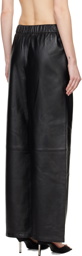 Ludovic de Saint Sernin Black Boxer Leather Pants